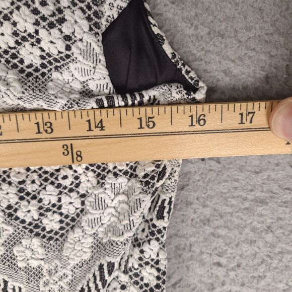 Candies Dress Womens Large White Floral Mini Embroidered‎ Scoop Neck - Picture 12 of 16